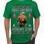 Merry Chrithmith Kith My Ath, Butt Viral Kiss My Ass Boxing Fight Meme Ugly Christmas Sweater Men's T-Shirt