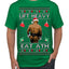 Lift Heavy Eat Ath Merry Chrithmith, Butt Viral Weightlifting Lifting Boxing Fight Meme Ugly Christmas Sweater Men's T-Shirt