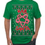 Hail Santa Funny Satanic Candy Devil Heavy Metal Satan Ugly Christmas Sweater Men's T-Shirt