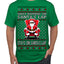 What Happens on Santa's Lap Stays on Santa's Lap, Funny Dirty X Rated Naughty Ugly Christmas Sweater Men's T-Shirt