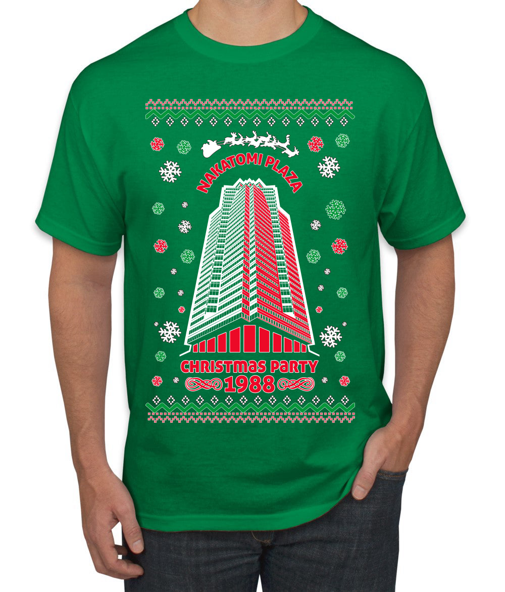 Nakatomi Plaza Christmas Party 1988 Ugly Christmas Men's T-Shirt