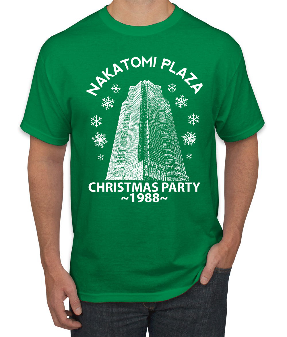Nakatomi Plaza Christmas Party 1988 Classic McClane Die Hard Ugly Christmas Men's T-Shirt