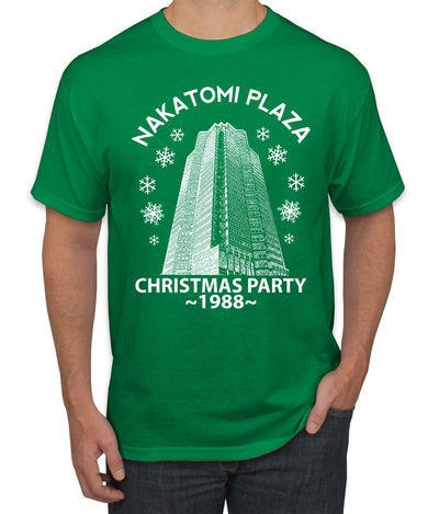 Nakatomi Plaza Christmas Party 1988 Classic McClane Die Hard Ugly Christmas Men's T-Shirt
