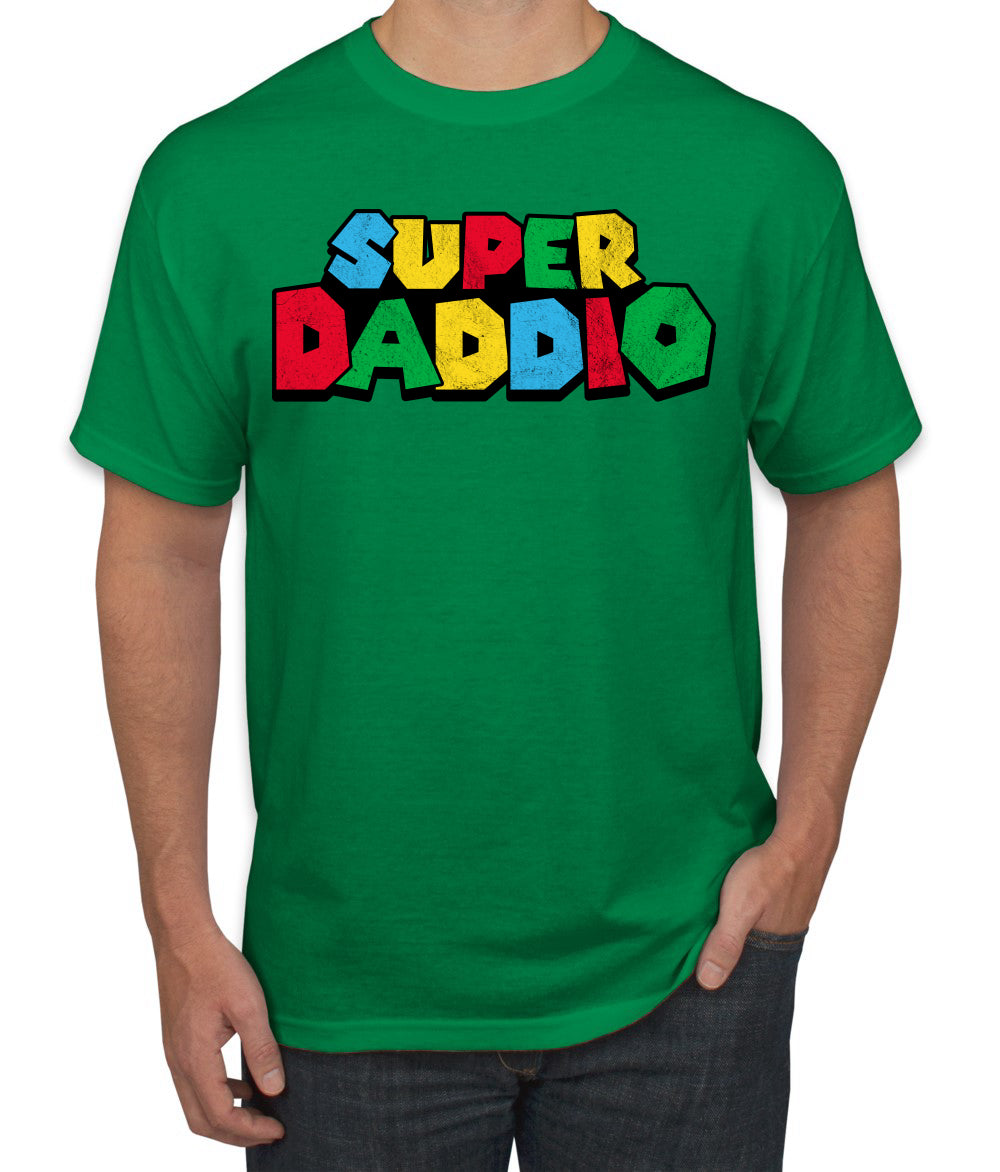 Super Daddio Gamer Dad Fan Gift Father's Day Men's T-Shirt