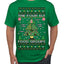 The Four Elf Food Groups Candy Canes Syrup Funny Ugly Christmas Sweater Men's T-Shirt