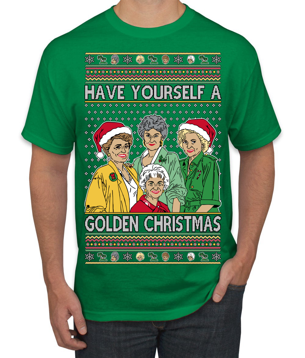 Have Yourself a Golden Christmas Classic TV Show Ugly Christmas Sweater Men's T-Shirt