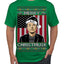 Merry Christmusk Funny Dark MAGA Santa Elon Doge Meme Ugly Christmas Sweater Men's T-Shirt