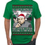 All I Want for Christmas are Sharks With Frickin Laser Beams Attached to their Heads Funny 90s 00s Comedy Movie Ugly Christmas Sweater Men's T-Shirt