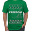 Freedom, Charlie Kirk Political Activist, Right Wing, Ugly Christmas Sweater Men's T-Shirt