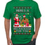 Here's A Big Package For You Black Santa Christmas Sweater, Ugly Christmas Sweater Men's T-Shirt