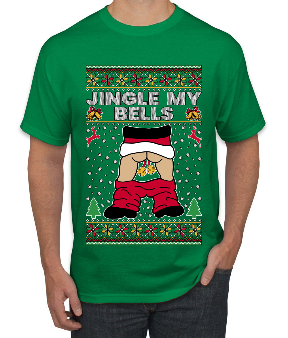 Jingle My Bells, Ugly Christmas Sweater Men's T-Shirt