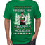 Finding My Happy Holiday, Ugly Christmas Sweater Men's T-Shirt