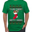 Hefty And Hung Christmas Sweater, Funny  Ugly Christmas Sweater Men's T-Shirt