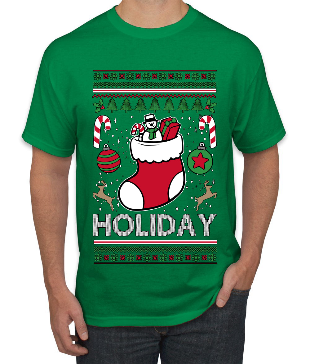 Holiday, Ugly Christmas Sweater Unisex Men's T-Shirt