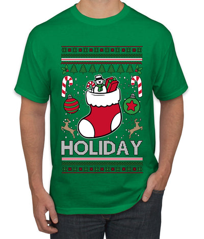Holiday, Ugly Christmas Sweater Unisex Men's T-Shirt