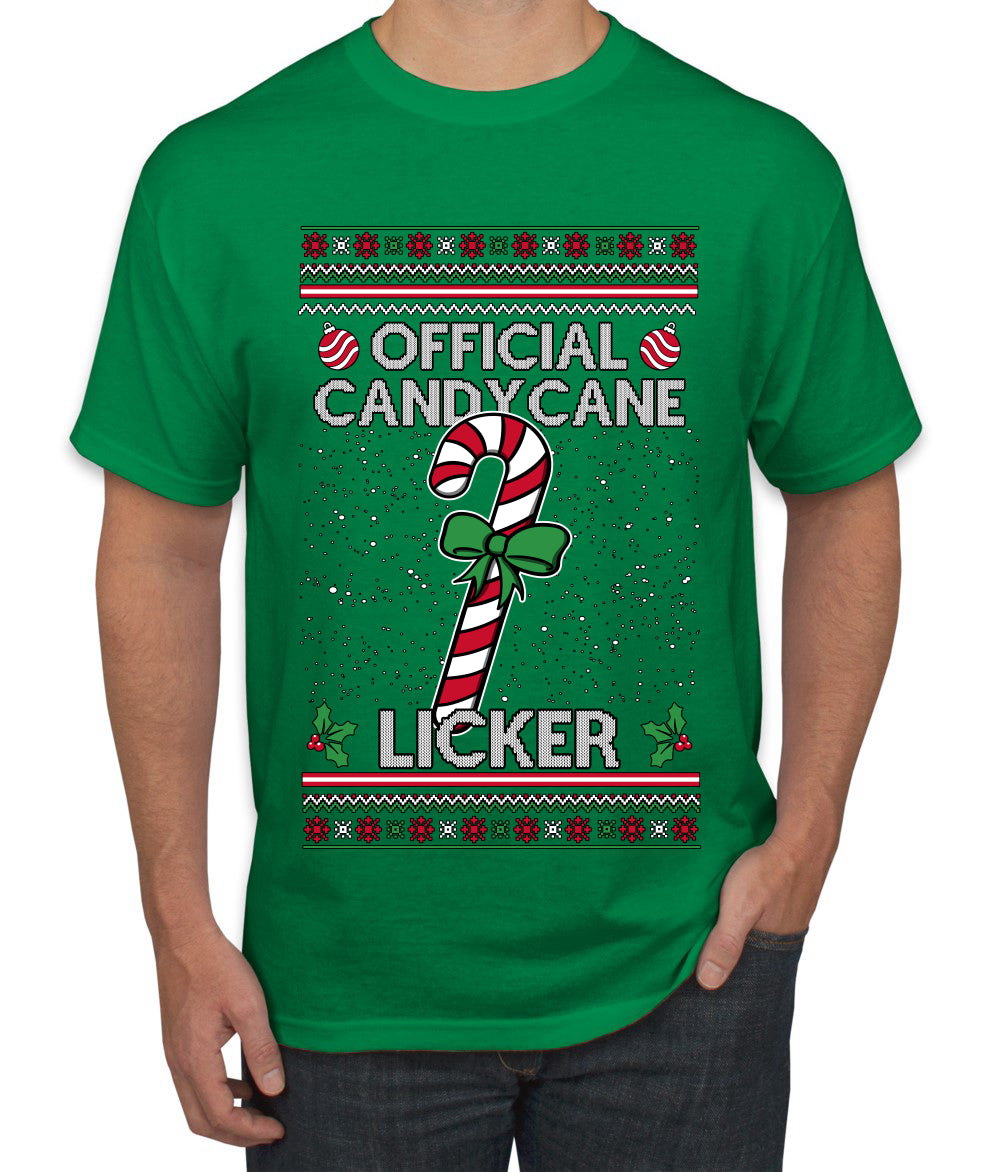 Official Candy Cane Licker, Ugly Christmas Sweater Unisex Unisex Men's T-Shirt