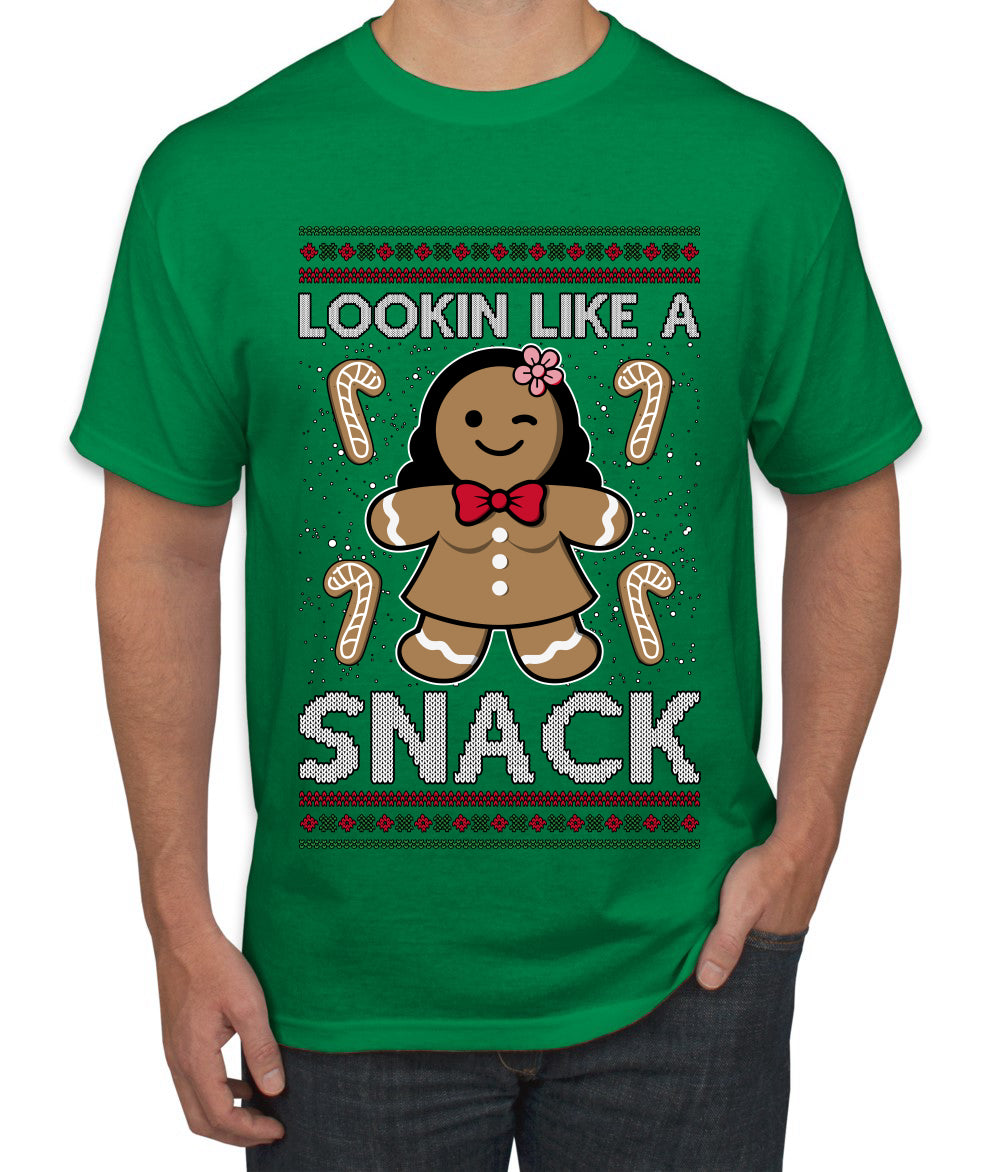 Lookin Like A Snack, Ugly Christmas Sweater Unisex Men's T-Shirt