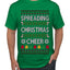 Spreading Christmas Cheer, Ugly Christmas Sweater Unisex Men's T-Shirt