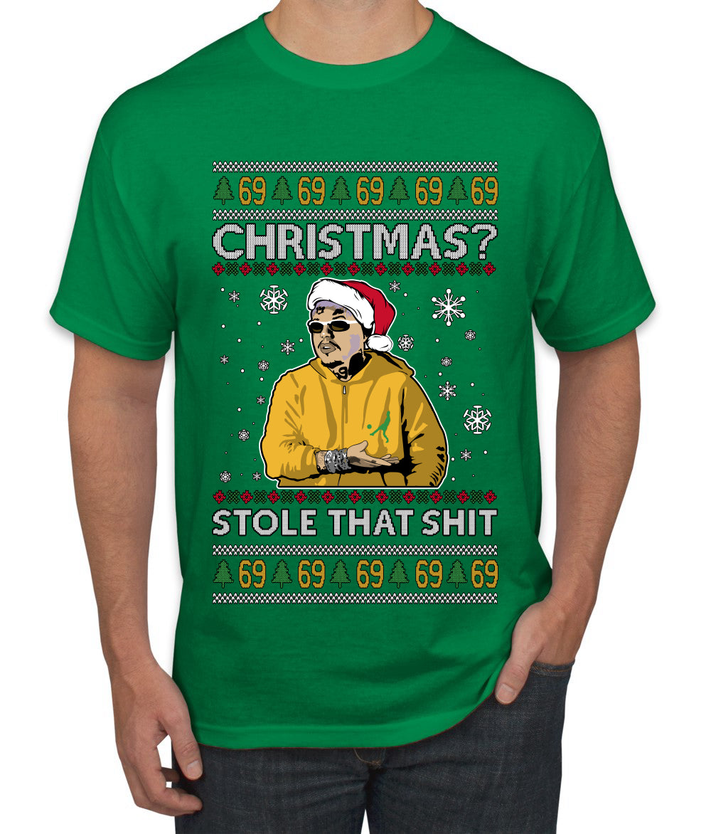 Christmas? Stole That 69 Meme, Ugly Christmas Sweater Unisex Men's T-Shirt