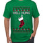 Well Hung, Ugly Christmas Sweater Unisex Men's T-Shirt