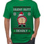 Silent Butt Deadly Farting Santa, Ugly Christmas Sweater Unisex Men's T-Shirt