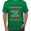 Merry And Bright, Ugly Christmas Sweater Unisex Men's T-Shirt