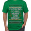 I'm Trying To Feel Merry And Bright, Ugly Christmas Sweater Unisex Men's T-Shirt