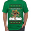 Feliz Navidad Dancing Gingerbread Man, Ugly Christmas Sweater Unisex Men's T-Shirt