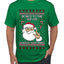 Be Nice To The Server Santa's Watching, Ugly Christmas Sweater Unisex Men's T-Shirt
