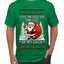 You Should See The Size Of My Sack Naughty Santa, Ugly Christmas Sweater Unisex Men's T-Shirt