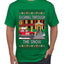 Dashing Through The Snow Classic 90s Holiday Movie, Ugly Christmas Sweater Unisex Men's T-Shirt