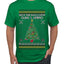 Deck The Halls With Guns & Ammo Fa La La La La, Ugly Christmas Sweater Unisex Men's T-Shirt