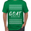 G.O.A.T. God Over All Things, Ugly Christmas Sweater Unisex Men's T-Shirt