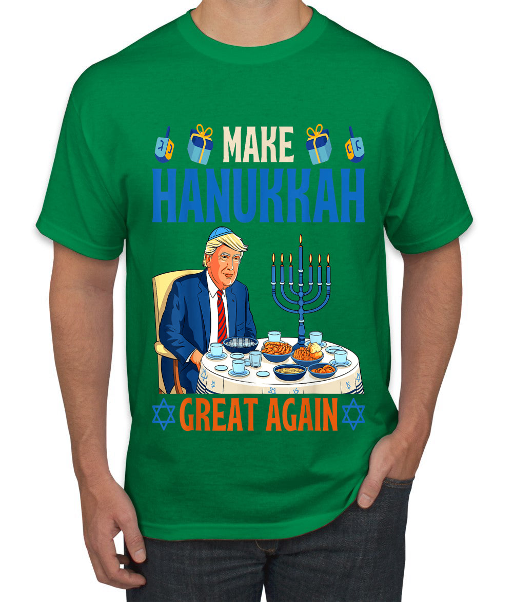 Make Hanukkah Great Again, Ugly Christmas Sweater Unisex Men's T-Shirt