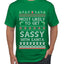 Most Likely To Get Sassy With Santa, Ugly Christmas Sweater Unisex Men's T-Shirt