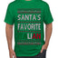 Santa's Favorite Italian, Funny Italian Christmas Sweater, Ugly Christmas Sweater Unisex Men's T-Shirt