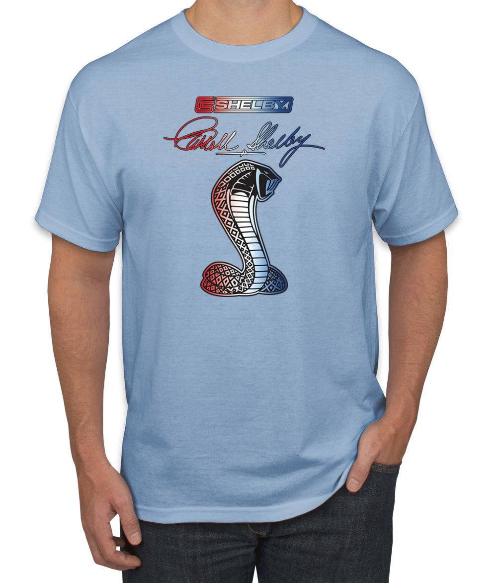 Ford Shelby Patriotic Signature Cobra Cars and Trucks Men's T-Shirt