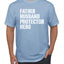 Father Husband Protector Hero Best Dad Husband Father Gift Father's Day Men's T-Shirt