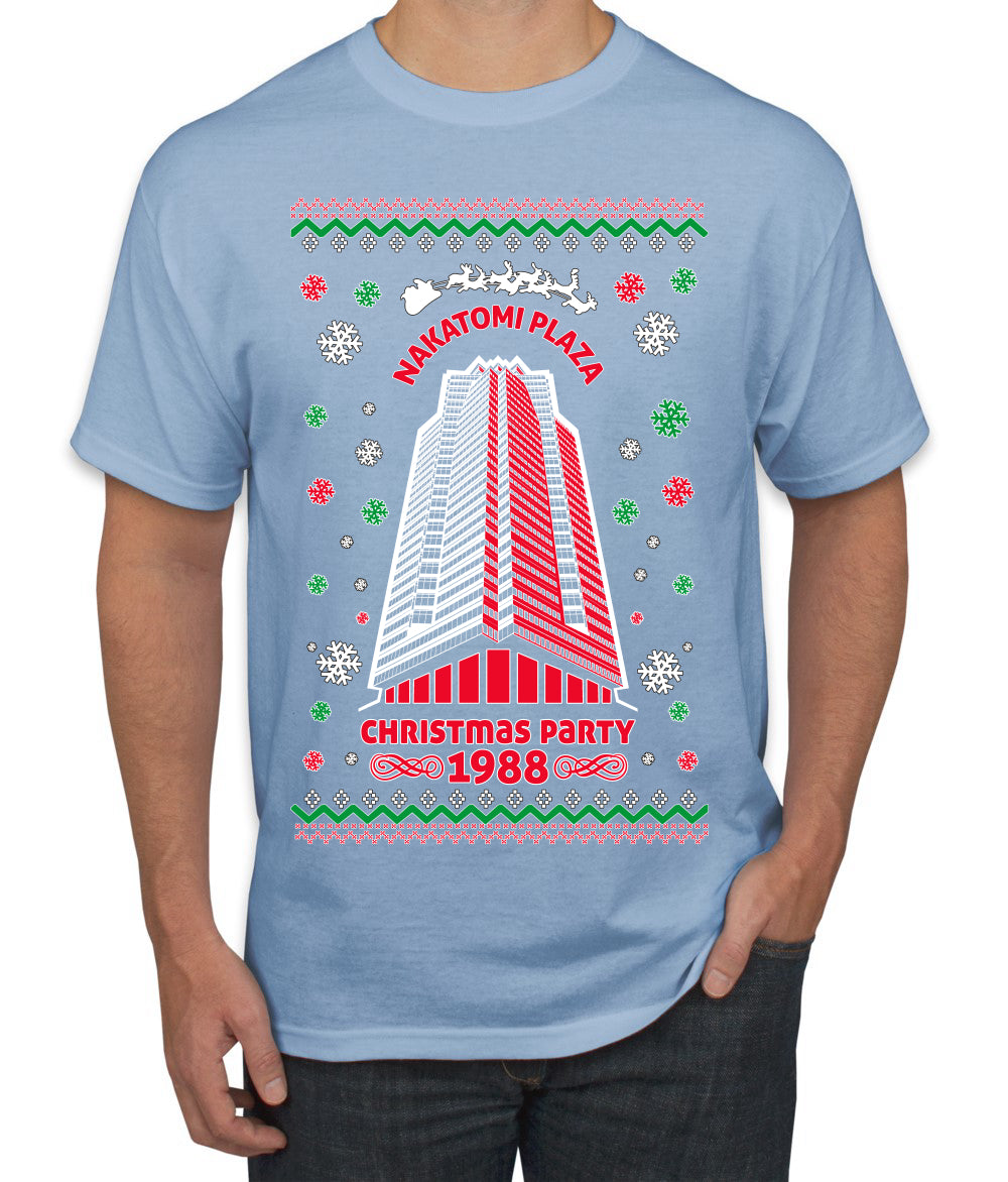 Nakatomi Plaza Christmas Party 1988 Ugly Christmas Men's T-Shirt