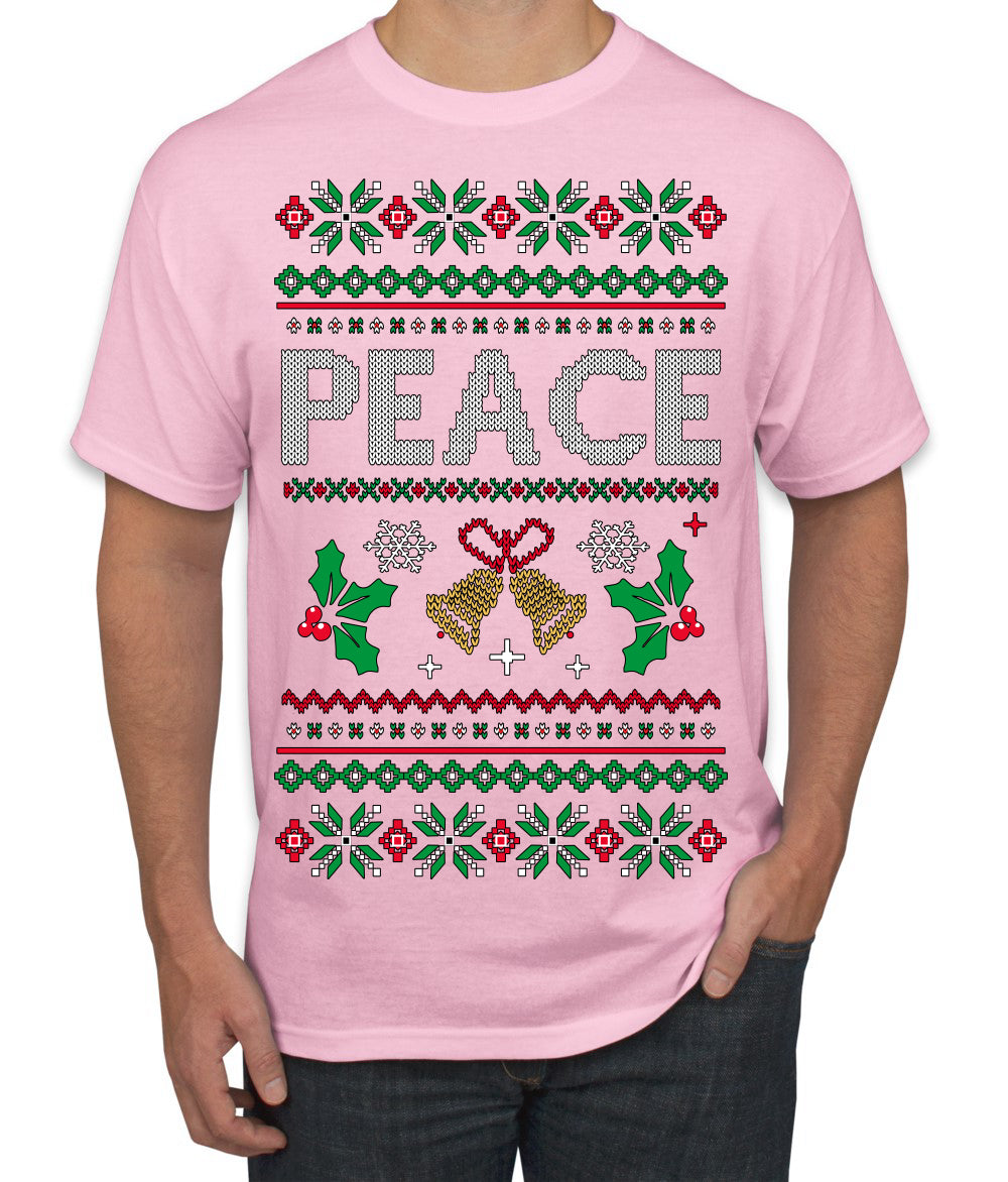 Peace Ugly Christmas Sweater Men's T-Shirt