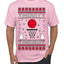 Merry Swishmas Basketball Sports Ugly Christmas Sweater Men's T-Shirt