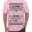 Serial Killer Docs or Christmas Movies Slaying Sleighing Ugly Christmas Sweater Men's T-Shirt
