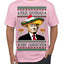 Feliz Navidad Mi Amigos Funny President Ugly Christmas Sweater Men's T-Shirt
