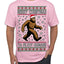 Merry Christmas Ya Filthy Humans Funny Sasquatch Bigfoot Ugly Christmas Sweater Men's T-Shirt