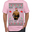 Merry Chrithmith Kith My Ath, Butt Viral Kiss My Ass Boxing Fight Meme Ugly Christmas Sweater Men's T-Shirt