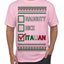 Naughty Nice Italian Funny Italians Italy Colors Ugly Christmas Sweater Men's T-Shirt