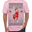 Merry Chrithmith Kith My Ath, Funny Butt Dancing, Viral Kiss My Ass Boxing Fight Meme, Men Women Ugly Christmas Sweater Men's T-Shirt