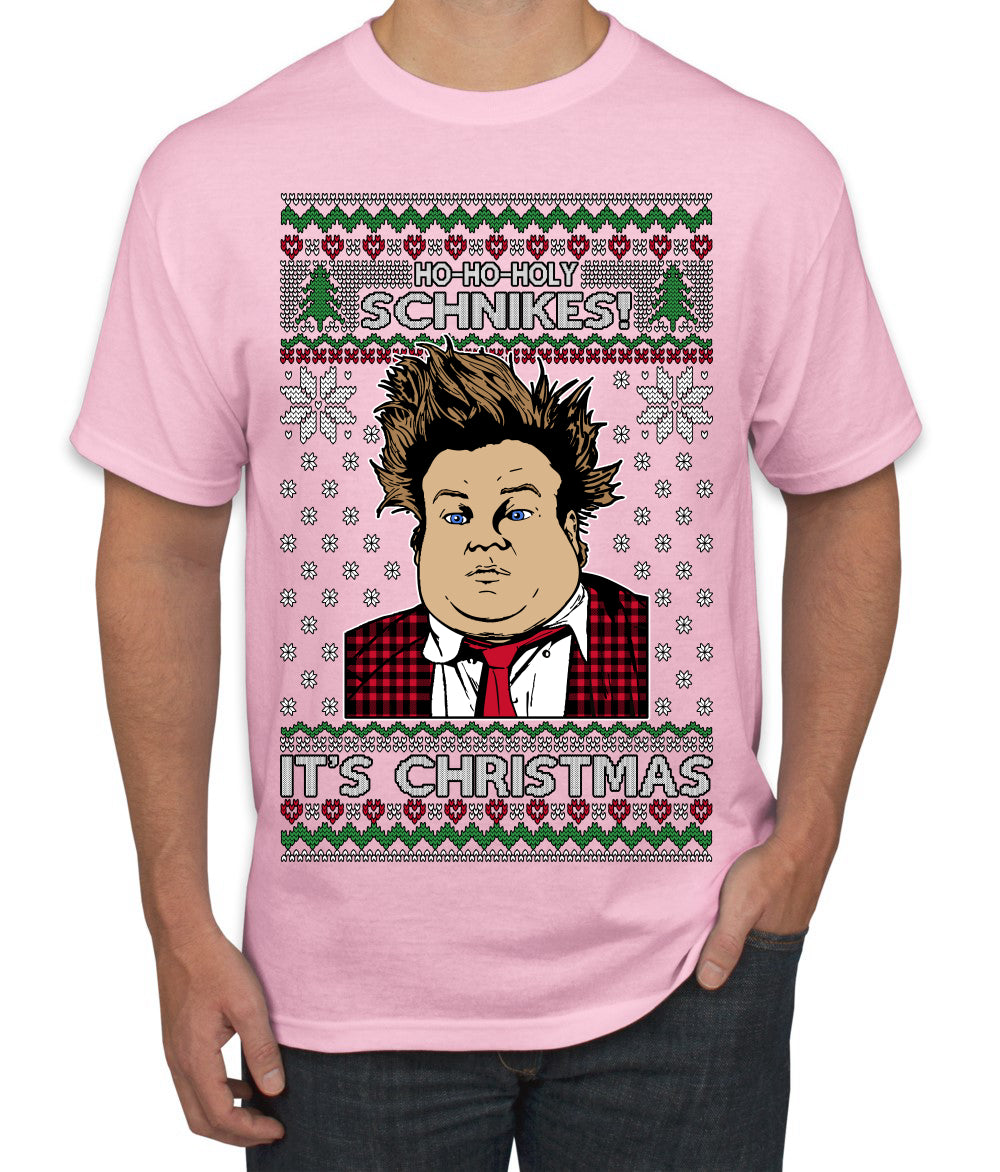 Ho Ho Holy Schnikes Funny 90s Classic Tommy Boy Movie Ugly Christmas Sweater Men's T-Shirt