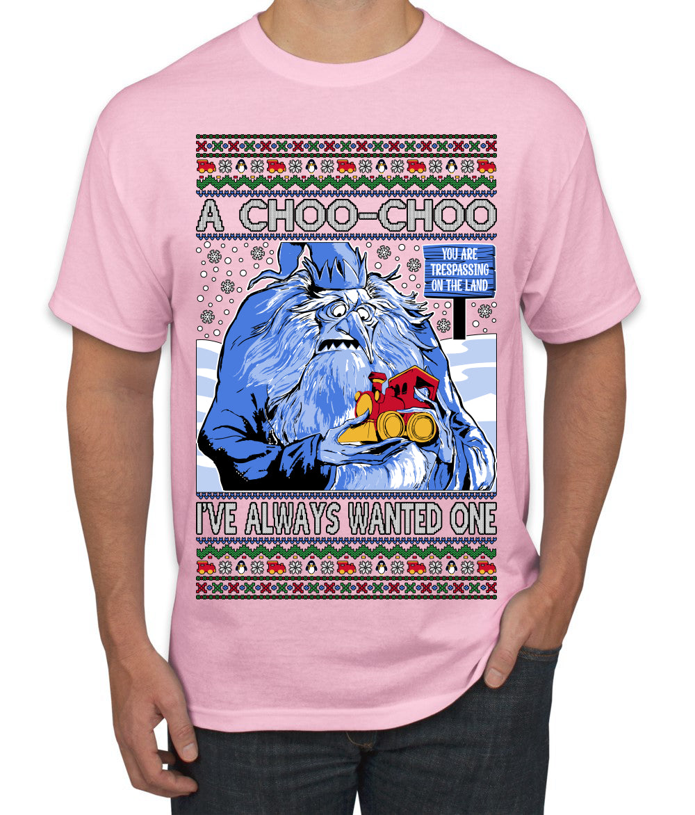 A Choo Choo I've Always Wanted One Winter Warlock Movie Ugly Christmas Sweater Men's T-Shirt