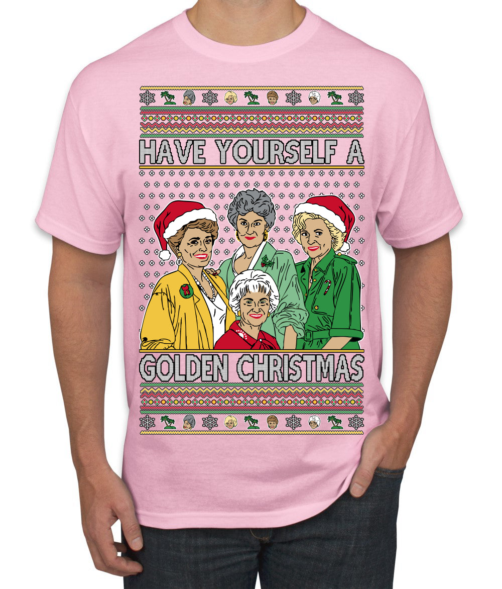 Have Yourself a Golden Christmas Classic TV Show Ugly Christmas Sweater Men's T-Shirt